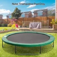 HOMCOM 12ft Trampoline Spring Cover, Plastic Trampoline Replacement Pad Gym Bounce Jump Cover EPE Foam Safety Guard Padding Outdoor, Green(m-1)