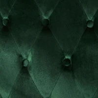 Modern Glam Loveseat Sofa with Velvet Upholstery, Wingback Design, Button-Tufted Diamond Stitch, 50.50" W x 34.00" D x 38.50" H, Emerald(m-5)