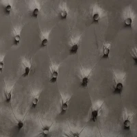 Modern Glam Loveseat Sofa with Velvet Upholstery, Wingback Design, Button-Tufted Diamond Stitch, 50.50" W x 34.00" D x 38.50" H, Gray(m-5)