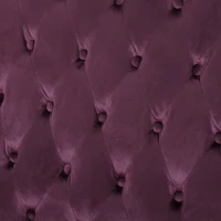 Modern Glam Loveseat Sofa with Velvet Upholstery, Wingback Design, Button-Tufted Diamond Stitch, 50.50" W x 34.00" D x 38.50" H, Raisin(m-5)