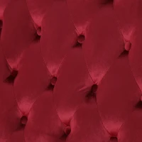 Modern Glam Loveseat Sofa with Velvet Upholstery, Wingback Design, Button-Tufted Diamond Stitch,50.50" W x 34.00" D x 38.50" H, Wine Red(m-5)