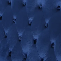 Modern Glam Loveseat Sofa with Velvet Upholstery, Wingback Design, Button-Tufted Diamond Stitch, 50.50" W x 34.00" D x 38.50" H, Navy Blue(m-5)