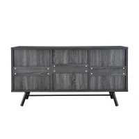 Vinsetto Modern Industrial Sideboard Buffet, Durable Iron Legs, Ample Storage, Easy Assembly, 55.50” W x 20.00” D x 29.50” H, Grey(m-11)