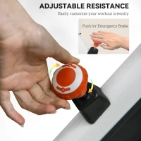 Soozier Adjustable Upright Stationary Exercise Bike w/ LCD Display, Indoor Cycling Bike for Home w/ Adjustable Resistance, White(m-6)