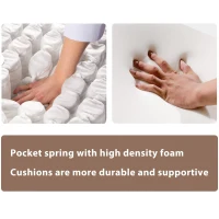 64" Deep Tufted Upholstered Chaise Lounge with Toss Pillow, Textured Fabric, for Living Room or Bedroom, 64″ L x 31.5″ W x 33″ H, Warm Grey(m-5)