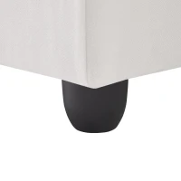 89" x 79" Modern Sectional Sofa with Vertical Stripes and 2 Pillows, 5-Seat Couch with Convertible Ottoman, for Living Room, White(m-12)