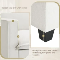 109" x 57" Modern Sectional Cloud Sofa with Console, USB Charging Port, Cup Holder, 4-Seat Chenille Couch for Living Room, Beige(m-8)