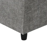 130" x 65" Modern Modular Cloud Sofa Bed with Ottoman, 6-Seat, Convertible U Shaped Sofa for Living Room, Apartment, Gray(m-10)