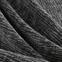 84" x 57" Modern 4-Seat Chenille Modular Sofa Set with 2 Pillows, Freely Combinable, for Living Room, 84″ L x 57″ W x 37″ H, Black+Gray(m-12)