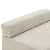 Loveseat Frame for Oversized Modular U Shaped Sectional Sofa, Spacious Foam-Filled Sofa Bed for Living Room, 48" L x 36" W x 24.5" H, Beige(m-9)