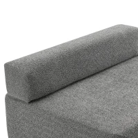 Loveseat Frame for Oversized Modular U Shaped Sectional Sofa, Spacious Foam-Filled Sofa Bed for Living Room, 48" L x 36" W x 24.5" H, Gray(m-9)