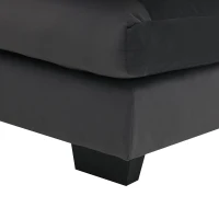 Modern U-Shaped 6-Seat Sectional Sofa with Chaise Lounge, Upholstered Sleeper Couch with Waist Pillows, 110″ L x 55″ W x 33″ H, Gray(m-11)