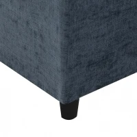 130" x 65" Modern Modular Cloud Sofa Bed with Ottoman, 6-Seat, Convertible U Shaped Sofa for Living Room, Apartment, Dark Blue(m-10)