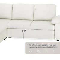 84" x 84" Modern Velvet Sectional Sofa Set with Ottoman and Armrest Pillow, 6-Seat Furniture for Living Room, 84″ L x 84″ W x 35″ H, Beige(m-8)