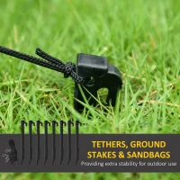 Outsunny 6.1' Inflatable Three Snowmen with Sign Each, Blow-Up Outdoor Christmas Display w/ LED Lights for Party(m-7)