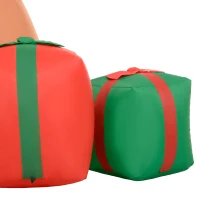 Outsunny 8FT Giant Inflatable Gingerbread Man, Christmas Blow Up Decorations with LED Lights for Indoor, Outdoor, Yard(m-9)