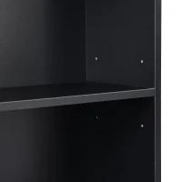 Vinsetto Elegant Tall Cabinet with Acrylic Door, Adjustable Shelves, and Graceful Curves, 27.5" L x 14.5" W x 78.5" H, Black(m-10)