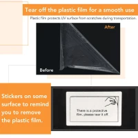 Vinsetto Glass-Top Coffee Table with Open Shelves and Cabinets, Geometric Style, 2-Tier Center Table for Living Room, 45" L x 22" W x 15" H, Black(m-9)