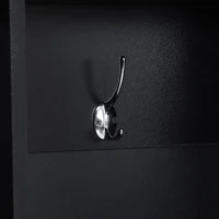 Vinsetto Multi-Functional Hall Tree with 4 Hidden Hanging Hooks, Brown Wood Grain Bench, Multiple Storage Spaces, 59" L x 15.5" W x 75" H, Black(m-10)