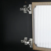 Retro Design TV Stand with Fluted Glass Doors, 2 Drawers and Cabinets, Fits TVs Up to 78", 70" L x 16" W x 22" H, Black(m-11)