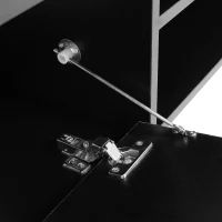 Modern APP Controlled LED TV Stand for TVs Up to 105", Faux Marble Media Console, with Tempered Glass Doors, 2 Drawers & Cabinets, Black(m-11)