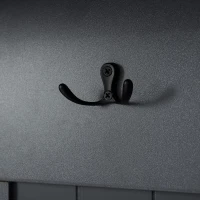 Vinsetto Modern 4-in-1 Hall Tree with Coat Rack, Storage Bench, Entryway Shelf, 7 Metal Hooks, and 4 Cabinets, 78.5" L x 15" W x 72" H, Grey(m-10)