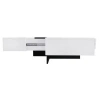 Unique Design Coffee Table with 4 Hidden Storage Compartments, Extendable Sliding Tabletop, UV High-Gloss Finish, 31.5"x 31.5", White(m-11)