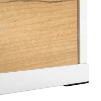 Vinsetto Extendable TV Stand with 3-Tier Bookshelves, Adjustable Center with Storage Cabinets, Sliding Tabletop Media Console for TVs up to 110", White(m-10)