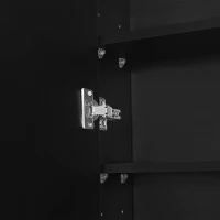 Vinsetto Multi-functional Shoe Cabinet with 3 Flip Drawers, Hall Tree with Mirror, Freestanding Entryway Organizer with 6 Hanging Hooks, Black(m-10)