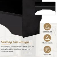 Minimalist Corner Hall Tree with Shoe Bench, 4 Hooks and Adjustable Shelf, Versatile Entryway Coat Rack Stand, 29.5" L x 18" W x 71.5" H, Black(m-7)