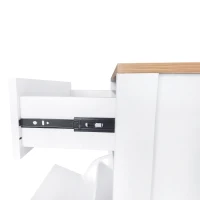 Modern Slim Shoe Cabinet Set with 4 Flip Drawers, Wood Grain Pattern Top, Adjustable Panels, Shoe Rack for Hallway, White(m-11)