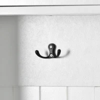 Modern 4-in-1 Hall Tree with Coat Rack, Storage Bench, Entryway Shelf, 7 Metal Hooks, and 4 Cabinets, 78.5" L x 15" W x 72" H, White(m-12)