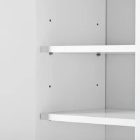 Sleek and Modern Shoe Cabinet with Adjustable Shelves, Minimalist Shoe Storage Organizer, Space-Saving Design, 47.5" L x 12" W x 39.5" H, White(m-10)