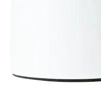 Cloud Coffee Table with 1.5" Thick Tabletop, 3 Sturdy Legs, Irregular End Table for Living Room, Easy Assembly, 44" L x 26" W x 15.5" H, White(m-8)