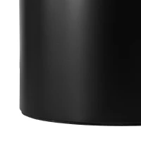 Cloud Coffee Table with 1.5" Thick Tabletop, 3 Sturdy Legs, Irregular End Table for Living Room, Easy Assembly, 44" L x 26" W x 15.5" H, Black(m-9)