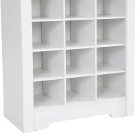 Vinsetto Contemporary Shoe Cabinet with 30 Cubby Compartments, Free Standing Tall Storage Cabinet for Hallway or Bedroom, White(m-11)