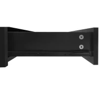 Vinsetto Modern High Gloss Coffee Table with 4 Drawers, Multi-Storage Square Cocktail Tea Table with Wood Grain Legs, 31.5''x31.5'', Black(m-12)