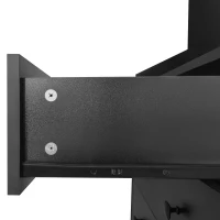 Vinsetto 27.5''W Narrow Hall Tree with Flip Drawer, Multi-functional Coat Rack with 4 Hanging Hooks & Adjustable Shoe Storage Cabinet for Hallway, Black(m-11)