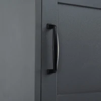 Vinsetto Modern 4-in-1 Hall Tree with Coat Rack, Storage Bench, Entryway Shelf, 7 Metal Hooks, and 4 Cabinets, 78.5" L x 15" W x 72" H, Grey(m-11)