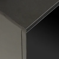 Vinsetto 82.5" Minimalist TV Stand for 90+" TV with Color Changing LED Lights, High Gloss Finish, Modern Entertainment Center, Black(m-11)