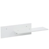 Vinsetto Wall Mount Floating TV Stand with 4 Media Storage Cabinets, 2 Shelves, and 16-Color RGB LED Lights for 95+" TV, White(m-12)