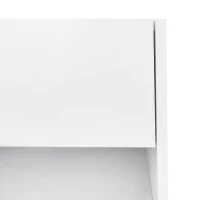 Vinsetto Functional TV Stand with Open and Hidden Storage, Sleek and Stylish TV Stand, Two-Tone Media Console for TVs Up to 80", White(m-10)