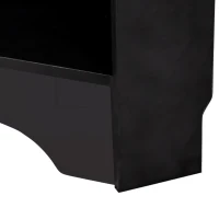 Minimalist Corner Hall Tree with Shoe Bench, 4 Hooks and Adjustable Shelf, Versatile Entryway Coat Rack Stand, 29.5" L x 18" W x 71.5" H, Black(m-9)