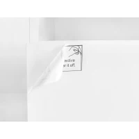 Vinsetto TV Stand with 2 Glass Shelves, Ample Storage, LED Color Changing Lights, Fits TVs Up to 105", 94.5" L x 16" W x 17.5" H, White(m-12)