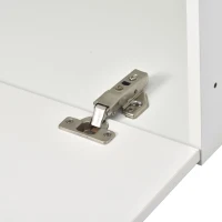 Vinsetto Wall Mount Floating TV Stand with 4 Media Storage Cabinets, 2 Shelves, and 16-Color RGB LED Lights for 95+" TV, White(m-11)