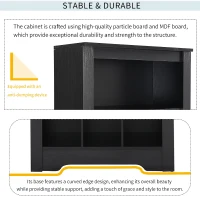 Contemporary Shoe Cabinet with Multiple Storage Capacity, Free Standing Tall Cabinet for Hallway or Bedroom, 24.5" L x 13" W x 74" H, Black(m-8)