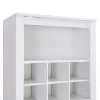 Vinsetto Contemporary Shoe Cabinet with 30 Cubby Compartments, Free Standing Tall Storage Cabinet for Hallway or Bedroom, White(m-10)