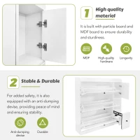 Vinsetto Versatile Shoe Cabinet with 3 Flip Drawers, Pull-Down Seat, and Adjustable Shelves, 47" L x 9.5" W x 47.5" H, White(m-8)