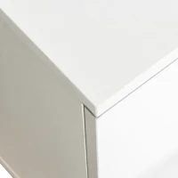 Vinsetto 82.5" Minimalist TV Stand for 90+" TV with Color Changing LED Lights, High Gloss Finish, Modern Entertainment Center, White(m-12)