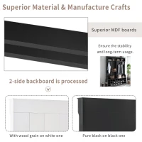 Vinsetto 60" Modern Wide Hall Tree with Metal Hooks, Entryway Bench, 24 Shoe Cubbies and Ample Storage, Coat Rack for Hallway, Black(m-7)